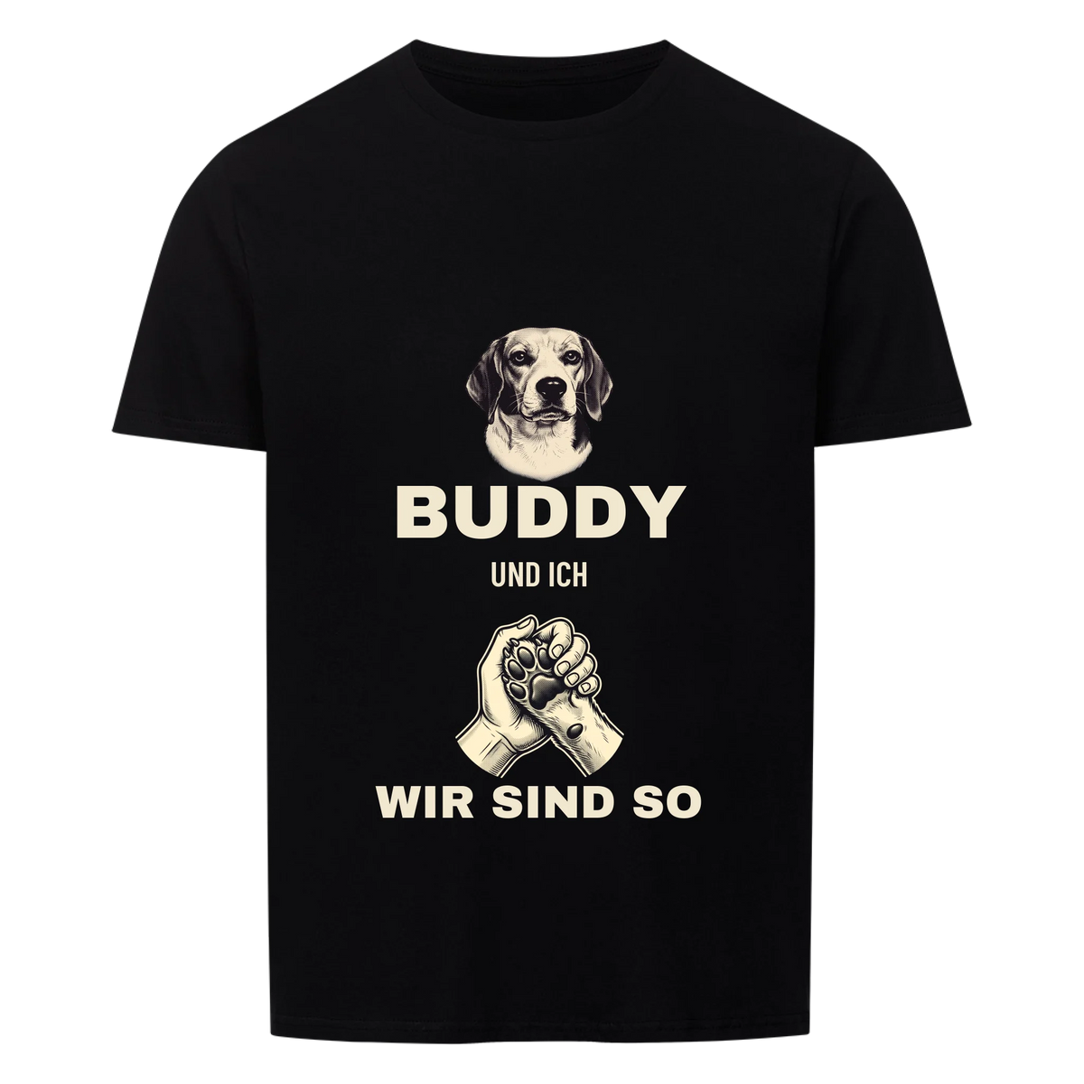 Wir sind so – Hand und Pfote – personalisiert mit Foto und Name deines Haustiers, Druckansicht 1 | Lil Snouts