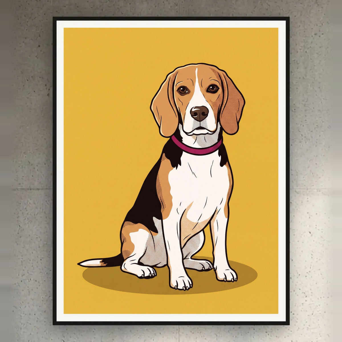 Poster und Leinwand Kartenbild Pop Art Siebdruck