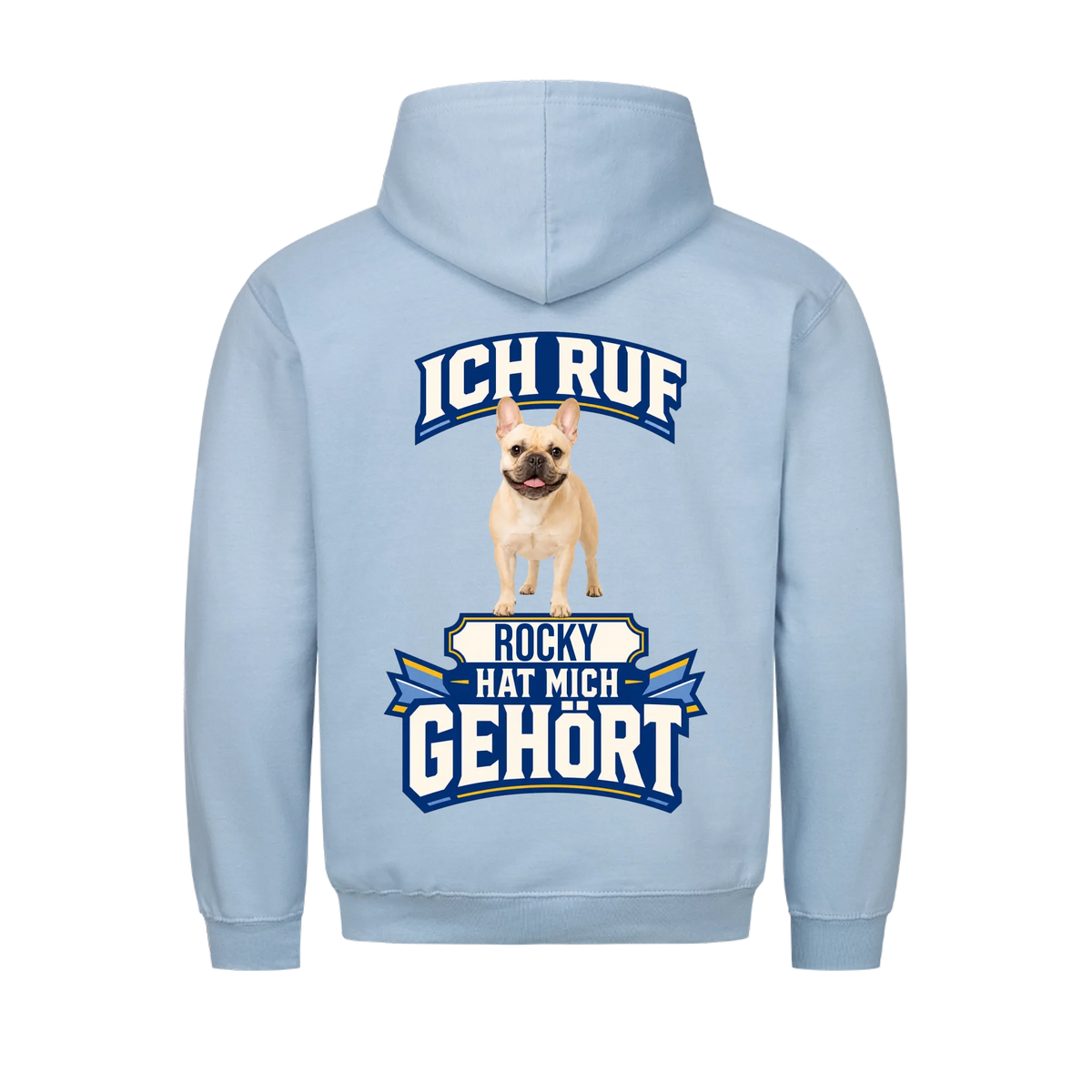 Ich ruf Hunde-Hoodie personalisiert – Farbvariante