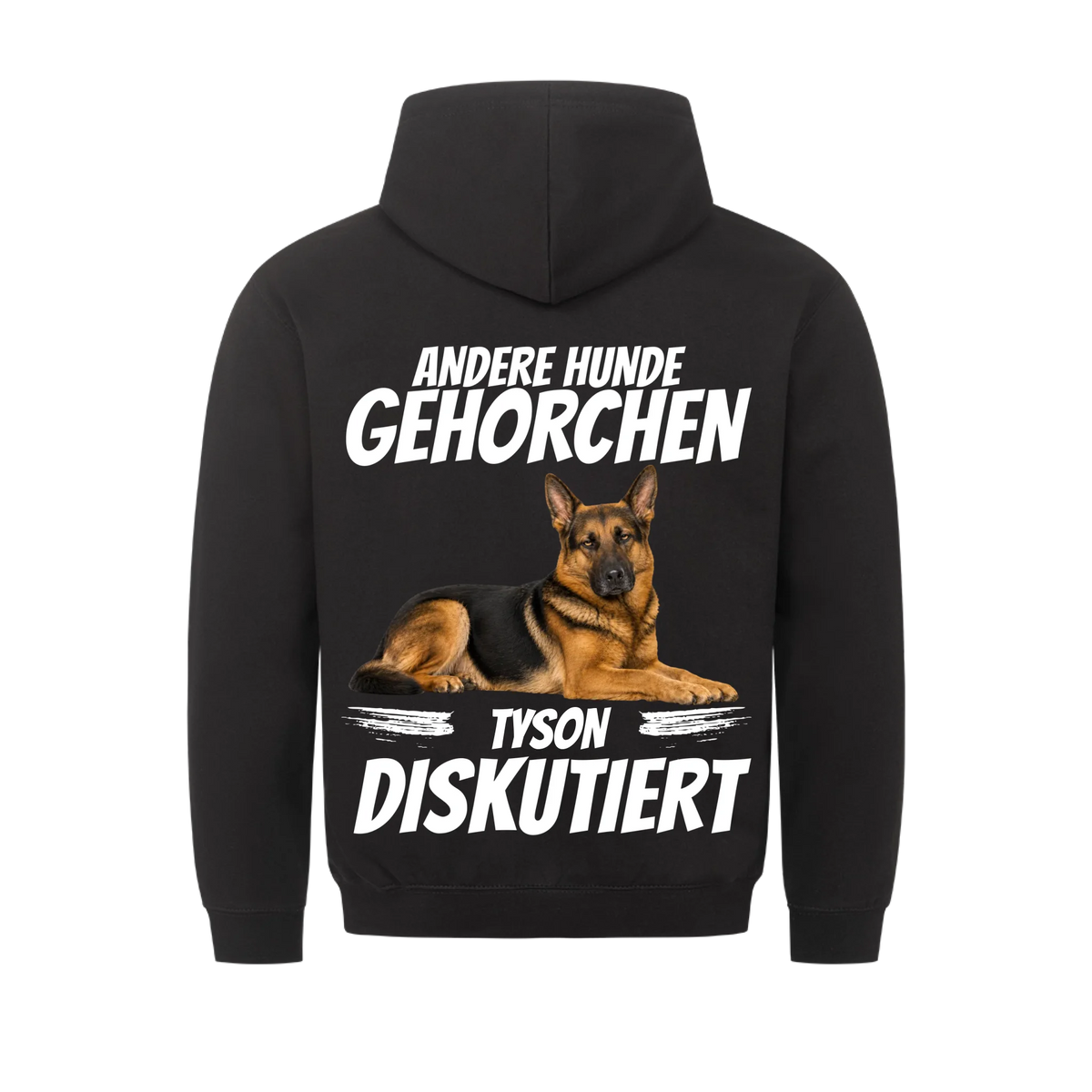 Andere Hunde gehorchen Hoodie – personalisierter Hunde-Hoodie mit Foto und Name | Lil Snouts