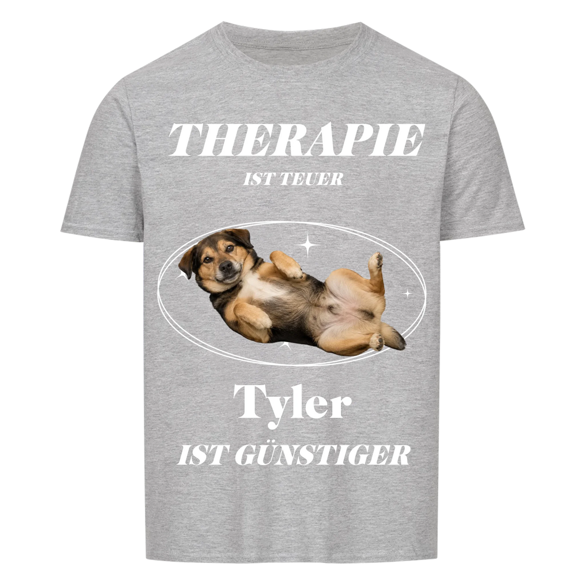 Therapie ist teuer T-Shirt – personalisiertes Hunde-Shirt mit Foto und Name | Lil Snouts