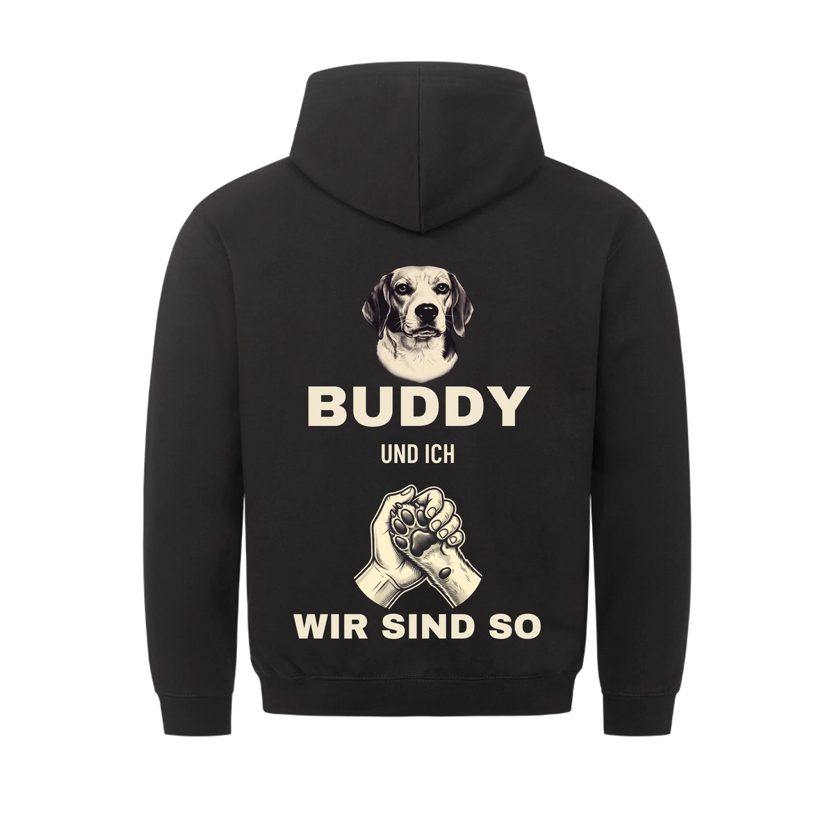 Wir sind so – Hand und Pfote – personalisiert mit Foto und Name deines Haustiers, Druckansicht 2 | Lil Snouts