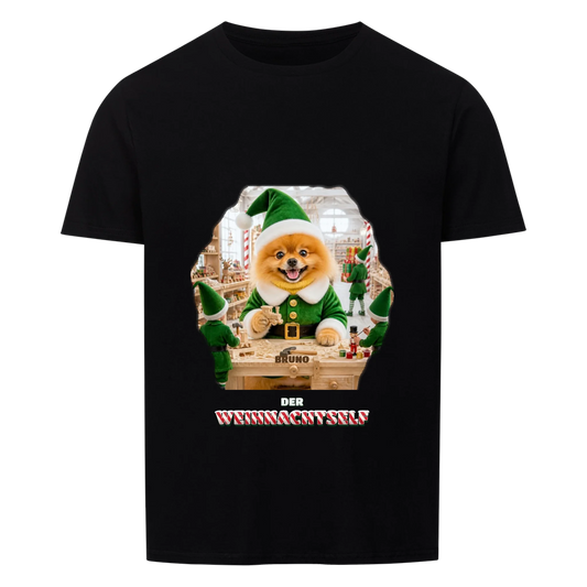 Der Weihnachtself - Dein Haustier als Elf - T-Shirt oder Hoodie