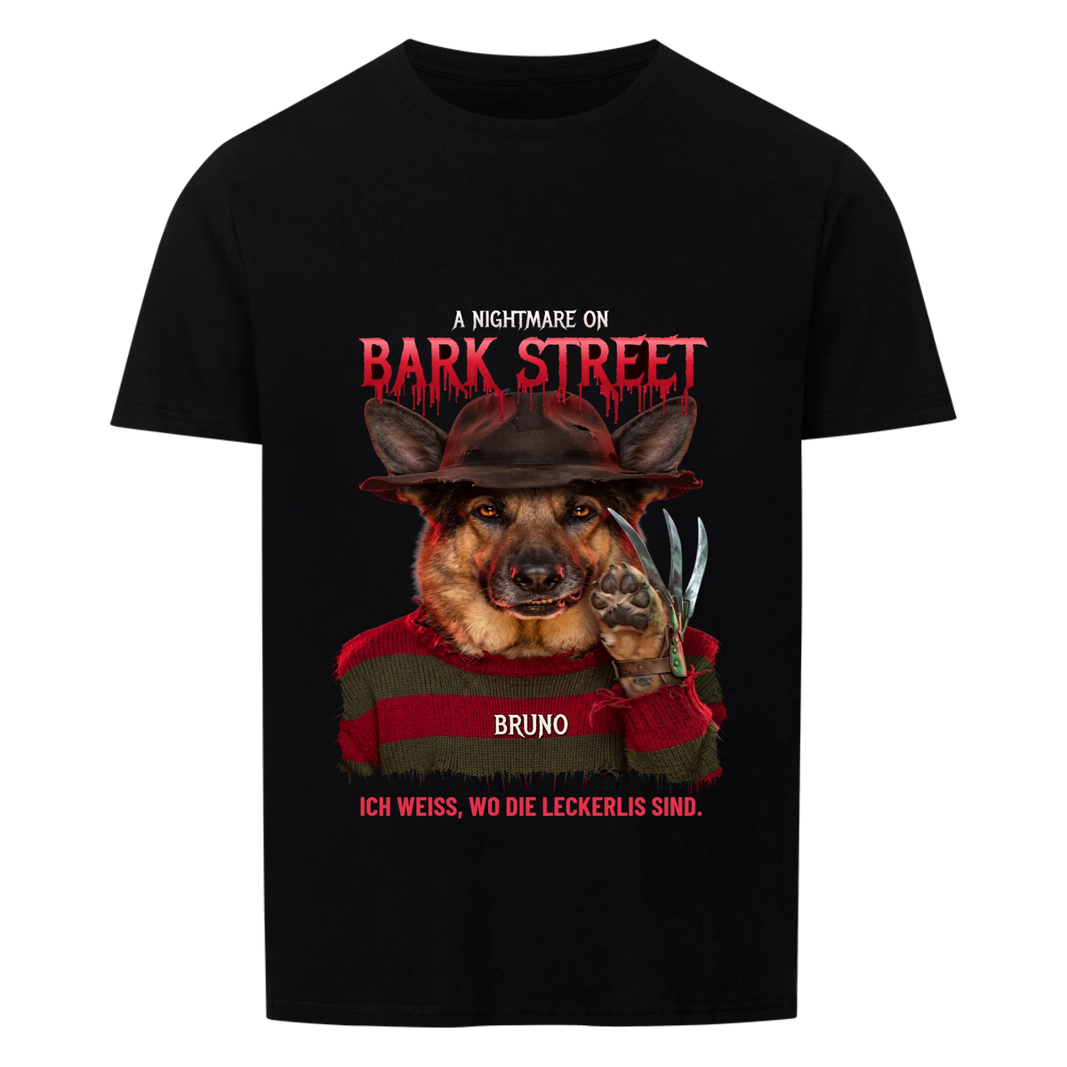 A Nightmare on Bark Street - Dein Haustier - T-Shirt oder Hoodie