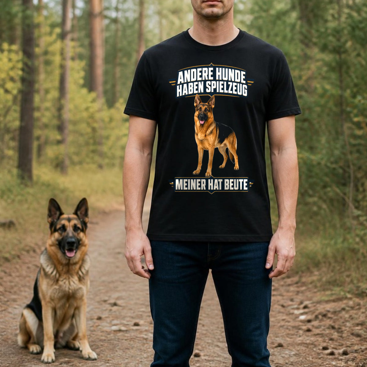 Meiner hat Beute Szene – personalisiertes T-Shirt mit deinem Haustier von Lil Snouts