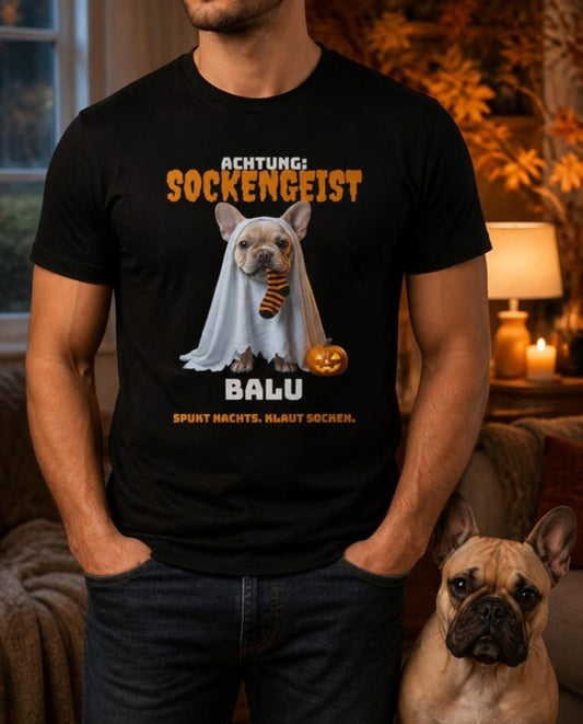 Sockengeist T-Shirt getragen – mit Foto und Name deines Hundes | Lil Snouts