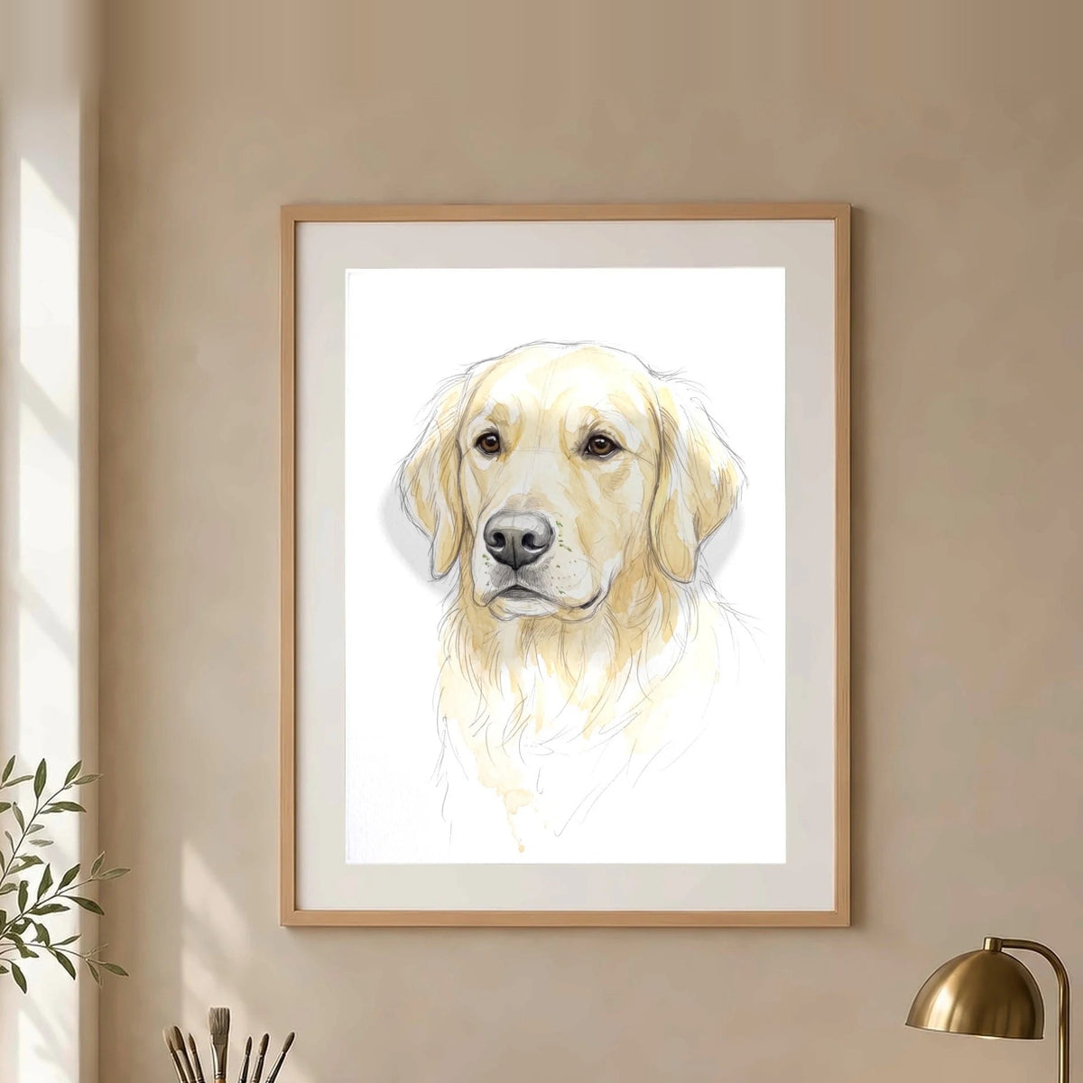 Poster und Leinwand Kartenbild Aquarell Skizze