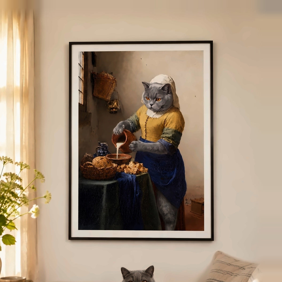 Poster und Leinwand Kartenbild Milchmaedchen