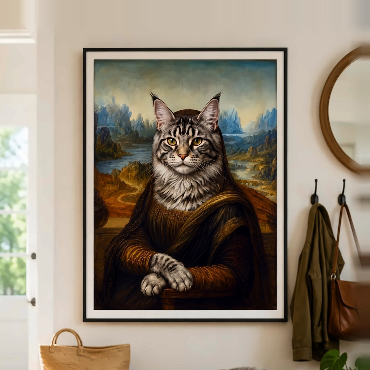 Poster und Leinwand Kartenbild Mona Lisa