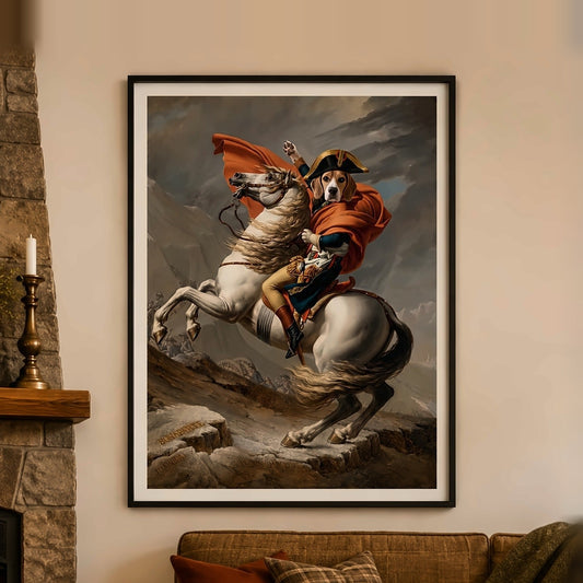 Poster und Leinwand Kartenbild Napoleon