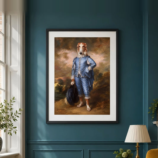 Poster und Leinwand Kartenbild The Blue Boy