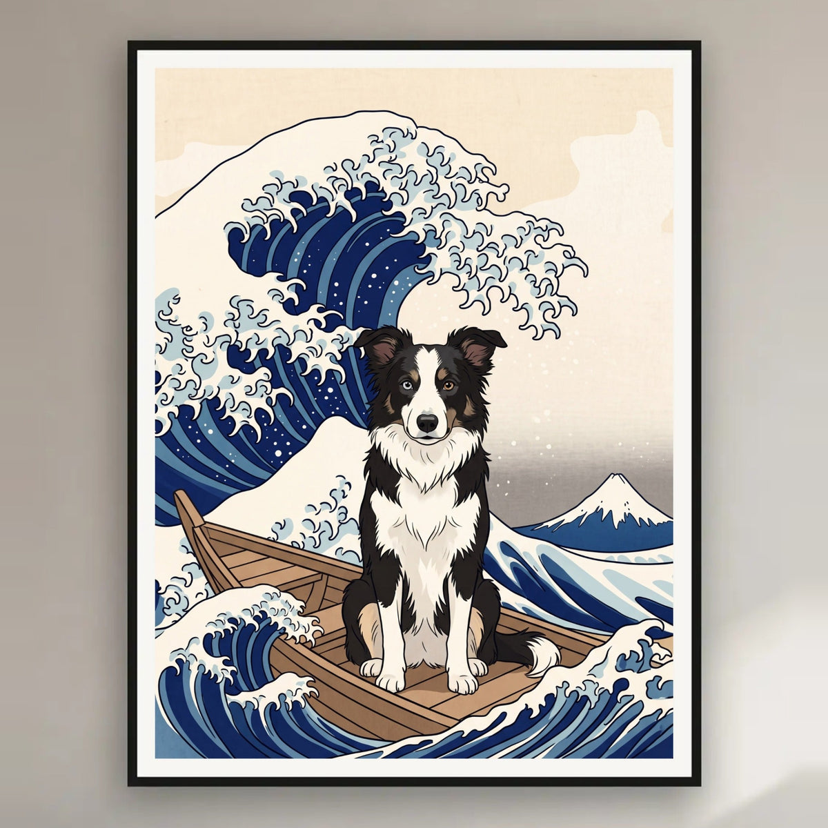 Poster und Leinwand Kartenbild Grosse Welle